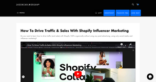 How To Drive Traffic & Sales With Shopify Influencer Marketing