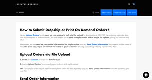 How to Submit Dropship or Print On Demand Orders?