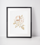 Autumn Cotton Bouquet 2022 Autumn Seasonal Wall Home Decor Print