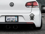 Adorable Ghost Bumper Car Sticker