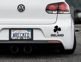 Shamrock Ireland Bumper Car Sticker