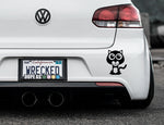 Adorable Wildcat Bumper Car Sticker