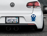 Adorable Ghost Bumper Car Sticker