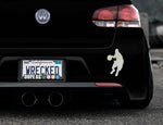 Basketball Player Bumper Car Sticker