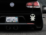 Adorable Ghost Bumper Car Sticker