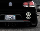 Adorable Vampire Bumper Car Sticker