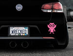 Adorable Demon Bumper Car Sticker