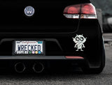 Adorable Demon Bumper Car Sticker