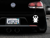 Adorable Ghost Bumper Car Sticker