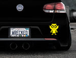 Adorable Demon Bumper Car Sticker