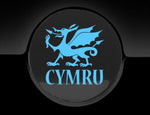 Cymru Dragon Welsh Fuel Cap Cover Car Sticker