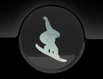 Snowboarder Fuel Cap Cover Car Sticker