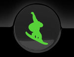 Snowboarder Fuel Cap Cover Car Sticker