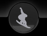 Snowboarder Fuel Cap Cover Car Sticker