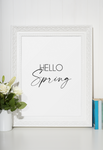 Hello Spring Simple 2022 Spring Seasonal Wall Home Decor Print