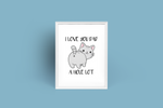 Personalised I Love You Dad A Hole Lot Cat Fathers Day Collection