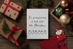 Custom Its Penguining To Look Alot Like Christmas Seasonal Hammered Card & Envelope