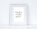 Messy Buns Inspirational Dressing Room Wall Home Decor Print