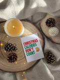 Christmas Calories Don't Count 2021 Winter Christmas Seasonal Wall Home Decor Print