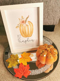 Hey Pumpkin Autumn Seasonal Wall Home Decor Print