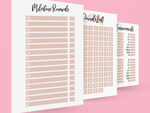 Binded Rose Gold Pink Pretty Weight Loss & Diet Tracker Journal A4 Diary - Up To 1 Year Measurements Goals Weigh Ins + Lots MORE!