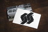 Car Emblem Vinyl Wrap Kit Front & Rear Badge Sticker Set