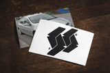 Car Emblem Vinyl Wrap Kit Front & Rear Badge Sticker Set