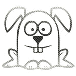 Funny Cartoon Rabbit Sticker