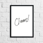 Cheers Drink Alcohol Wall Decor Print