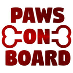 Paws On Board Sticker