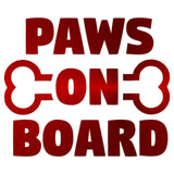 Paws On Board Sticker