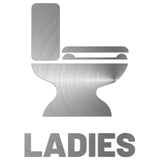 Ladies Toilet Restroom Sign Sticker