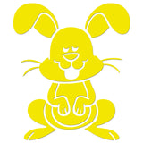 Cartoon Bunny Iron On HTV Transfer