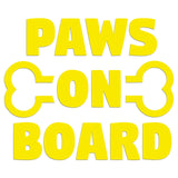 Paws On Board Sticker