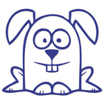 Funny Cartoon Rabbit Sticker