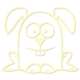 Funny Cartoon Rabbit Sticker