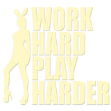 Work hard Play Harder Sticker