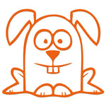 Funny Cartoon Rabbit Sticker