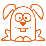 Funny Cartoon Rabbit Sticker