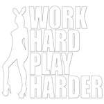 Work hard Play Harder Sticker