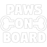 Paws On Board Sticker