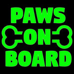 Paws On Board Sticker