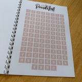 Binded Rose Gold Pink Pretty Weight Loss & Diet Tracker Journal A4 Diary - Up To 1 Year Measurements Goals Weigh Ins + Lots MORE!