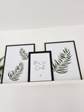 Double Trouble Tropical Leaves Summer Seasonal Wall Home Decor Print