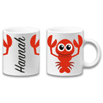 Adorable Lobster Sea Animal Personalised Your Name Gift Mug