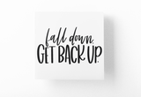 Fall Down Get Back Up Inspirational Sticker