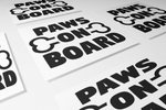 Paws On Board Sticker