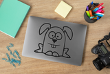 Funny Cartoon Rabbit Sticker