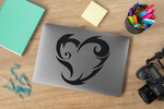 Tribal Love Heart Sticker