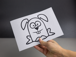 Funny Cartoon Rabbit Sticker